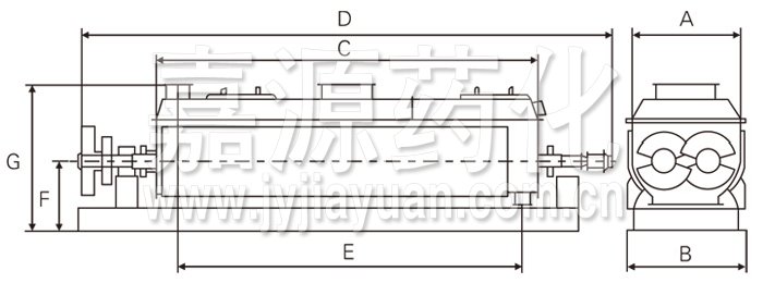 空心槳葉干燥機結構示意圖